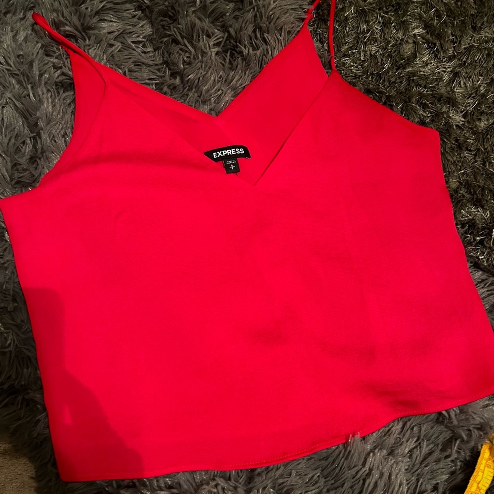 Express Hot Pink Cropped Camisole